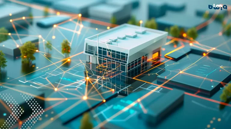 Representación gráfica del concepto de coordinación aplicado a naves industriales desde la perspectiva de BIMA